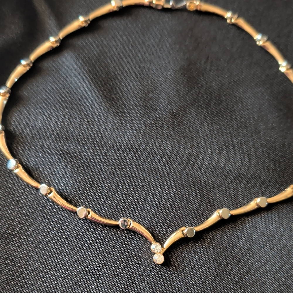 Elegant Gold and Silver colored Women's Necklace